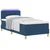 Vidaxl LED Box Spring Postelja z LED trakami Modra 90 x 200 cm blago
