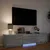 TV ormarić s LED rasvjetom Sivi Sonoma 165 x 34 x 40 cm