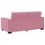 vidaXL Dvosed roza 180x78x84 cm žamet