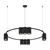Luster na sajli GENESIS 10xGU10/8W/230V crna