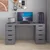 Hanah Home radni sto Alen 150cm 8 Drawer, 150 cm, antracit