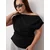 Trendyol Curve Ženska bluza Tbbss25Af00119, Crna
