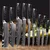Set kuhinjskih noževa BL-13828 - 9 kom / Zelena KP13828