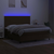 vidaXL vidaXL Box spring postelja z vzmetnico LED temno rjava 160x200cm blago, (20897136)