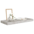 Plutajuća zidna polica siva boja betona 60 x 23,5 x 3,8 cm MDF