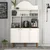 HANAH HOME Bohem 861 Višenamenska vitrina za kafe u beloj boji (845HCT5822)