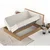 Kremno bela/v naravni barvi boxspring postelja s prostorom za shranjevanje 140x200 cm Asahi – Maison de Reve