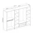 Hanah Home Garderober Kale-7500, 270x190x52 cm, Braon