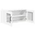 vidaXL Stenska kuhinjska omarica Bela 80 x 31 x 40 cm Konstruiran les