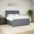Vidaxl Box spring postelja z vzmetnico temno siva 180x200 cm žamet