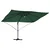 Suncobran Zelena 351 x 250 x 253 cm Poliester i aluminij