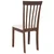 Vidaxl Jedilni stoli z blazinami 2 kosa Brown Solid Wood Rubber