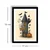 WallXpert uramljena slika 3752HALCT-013, ukleta kula Haunted Tower sa duhom i bundevom, 37 x 52 cm, crni ram
