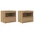 Noćni ormar s ladicama 2 pcs Umjetnički hrast 50 x 40 x 45 cm