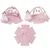 slomart MILLY MALLY Dino Pink TinyMini izobraževalna podloga za igro, roza