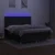 Vidaxl Box spring postelja z vzmetnico LED črna 160x200 cm blago
