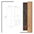 Hanah home Ormar Chunky 120x187x52cm Hrast-Tamnosivi