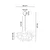 Opviq luster MOD00048, 1 × E27, krem