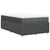 Vidaxl Box spring postelja z vzmetnico temno siva 120x200 cm blago