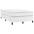vidaXL Box spring postelja z vzmetnico bel 120x200 cm umetno usnje