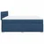 Vidaxl Box spring postelja z vzmetnico modra 200x200 cm blago