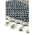 Conceptum Hypnose Tepih Bukle 1403, O120 cm, Teget-sivi