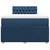 vidaXL vidaXL Box spring postelja z vzmetnico modra 120x190 cm blago, (21307157)