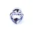 Jewellery Silver Heart PLUG- Clear