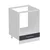 Hanah Home kuhinjski element Minar 4113, 60 cm, beli / antracit