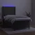 Vidaxl Box spring postelja z vzmetnico LED temno siva 90x190 cm žamet