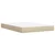 Vidaxl Box spring postelja z vzmetnico krem 160x200 cm blago