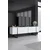 Hanah Home Set TV Komoda i klub sto Belo-Crni
