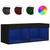 TV ormarići s LED svjetlima 2 kom crni 80x30x30 cm