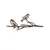 Atelier Del Sofa Dekorativna figura Bird On The Branch 08, 45x20 cm, 1.5 mm