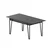 Aberto Design Trpezarijski sto Pal 132x76x80cm Antracit