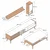 Lessentiel Maison Set TV Komoda i klub sto Beli