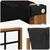 Set vanjskih sofa 6 kom. Prirodna i crna