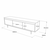 HANAH HOME TV polica LV1 RL