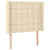 Greatstore Box spring postelja z vzmetnico LED krem 90x190 cm blago