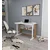 Hanah Home radni sto Pillar, 100 cm, atlantski bor / beli