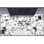Decormat Podloga za pisalno mizo Black and white pattern 90x45 cm
