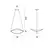 PLENA VISILICA LED 32W/3530lm/2700K/fi.70cm/BIJELA FOSCARINI