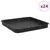 Kvadratna posuda za cvijeće 24 pcs Crna 25,5 x 25,5 x 2,5 cm