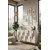 Hanah Home komoda Ece 120, 120 cm, bela / travertin / srebrna