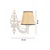 OPVIQ Zidna lampa Gloria Coral Natural White