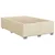 Vidaxl Box spring postelja z vzmetnico krem 90x190 cm blago