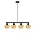 Opviq Luster Benek-15-14434, 80x15x80cm, IP20, Crno-žuti