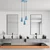 Opviq Luster Konikkem-6357-3, 75-114cm, 40 cm, 3xE27, Plavi