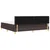 Vidaxl LED Box Spring Postelja Temno rjava 200 x 200 cm blago