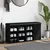 Klupa za cipele crna 102 x 32 x 50 cm od konstruiranog drva